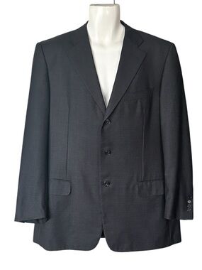 Ermenegildo Zegna Traveller Wool Blazer 44R Gray 3-Button Made in Switzerland